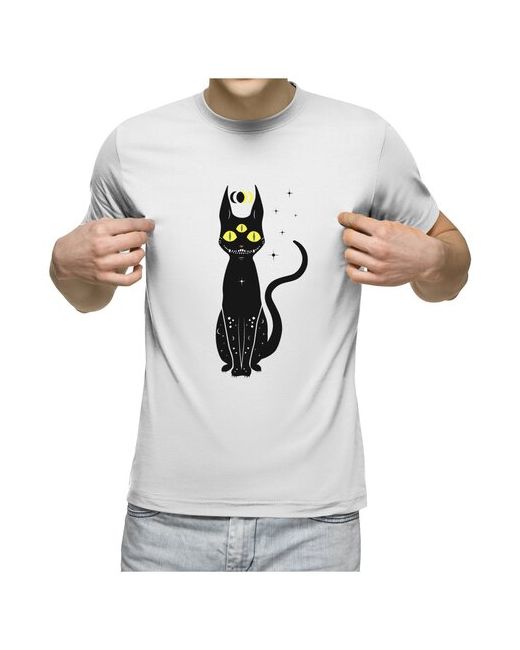 US Basic футболка Чёрный кот S меланж