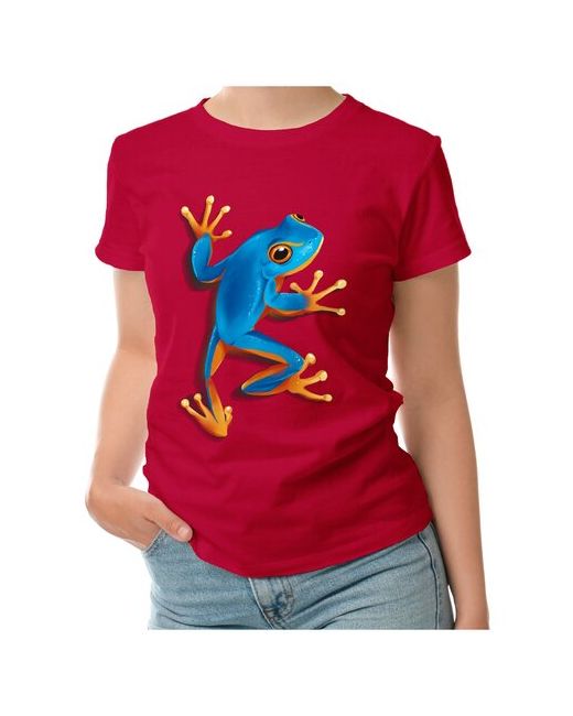 Roly футболка Реалистичная синяя лягушка L