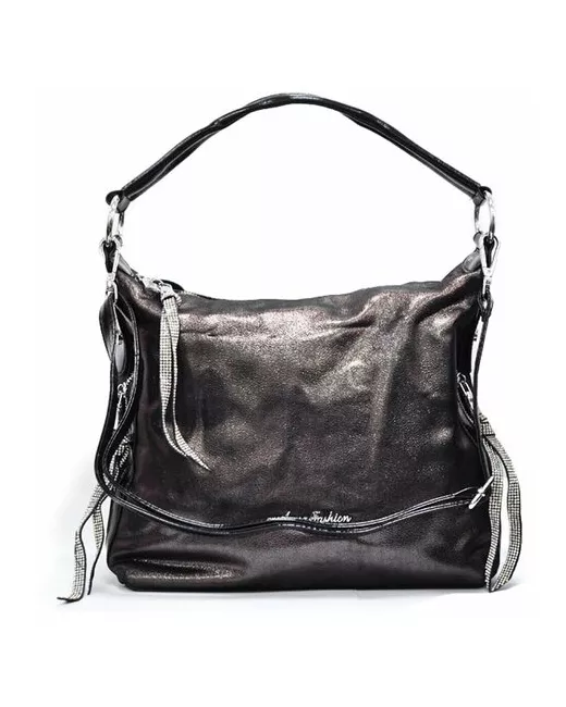 Anna Fashion Сумка черная сумка через плечо тренд мягкая сумочка же тоут шоппер сумка-купол