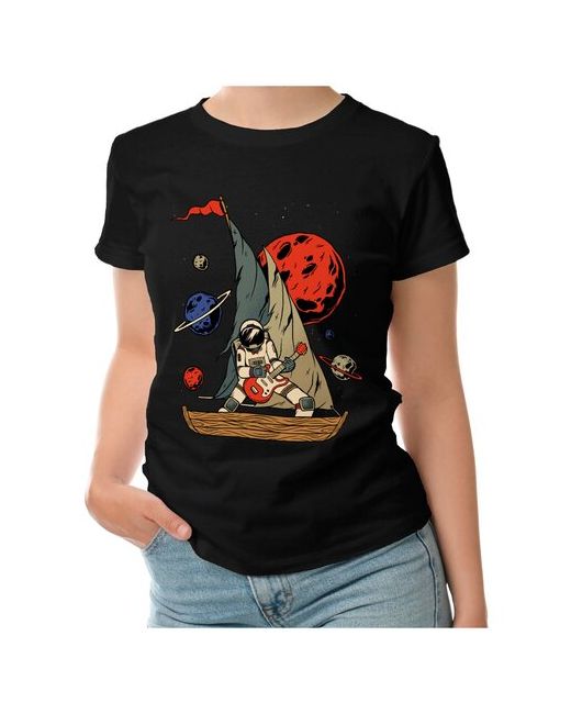 Roly футболка Космонавт пират с гитарой M