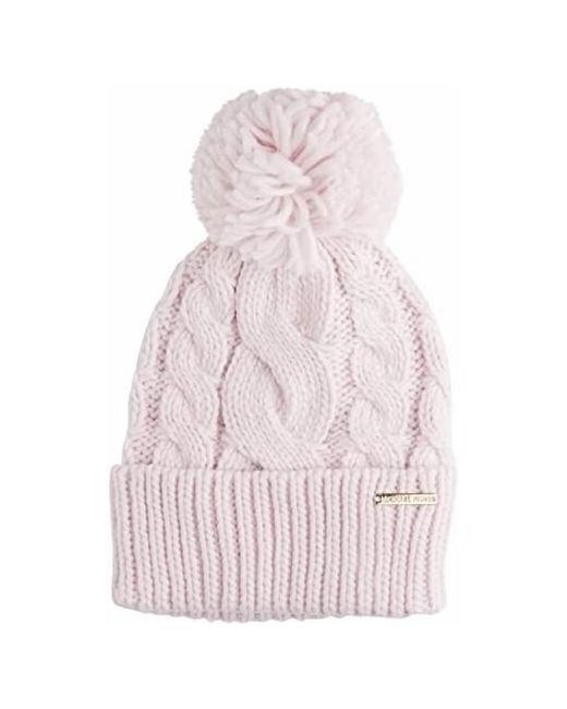 Michael Kors Шапка One зимняя на флисовой подкладке Cable Knit Teddy Fleece lined winter hat