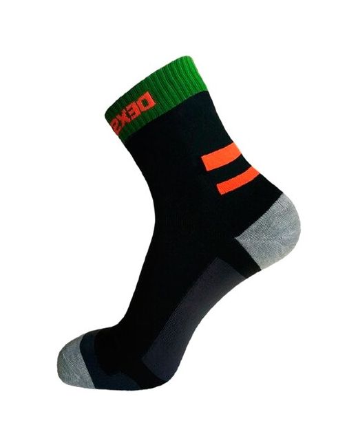 DexShell Водонепроницаемые носки Running DS645BOR черный зеленый 25-27