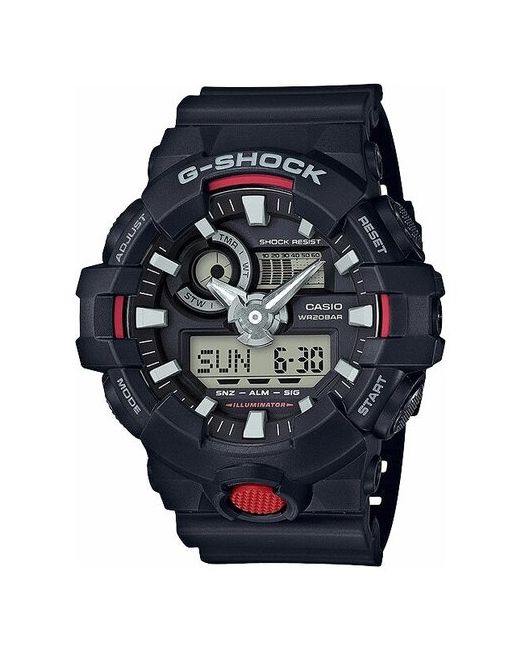 Casio Японские наручные часы G-SHOCK GA-700-1A с хронографом