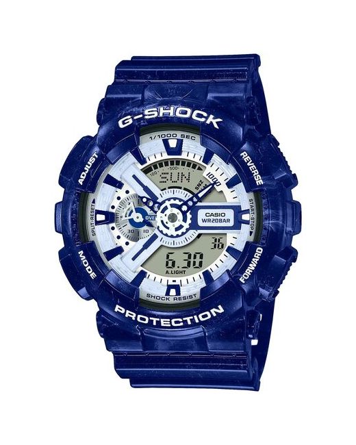 Casio Японские наручные часы G-SHOCK GA-110BWP-2A с хронографом