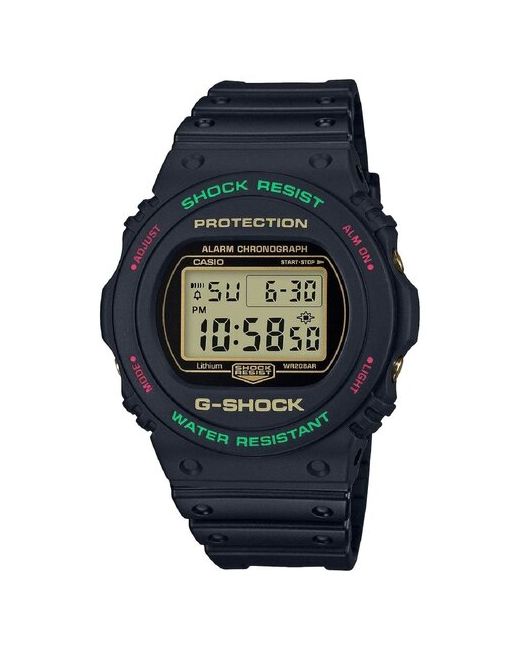 Casio Японские наручные часы G-SHOCK DW-5700TH-1 с хронографом