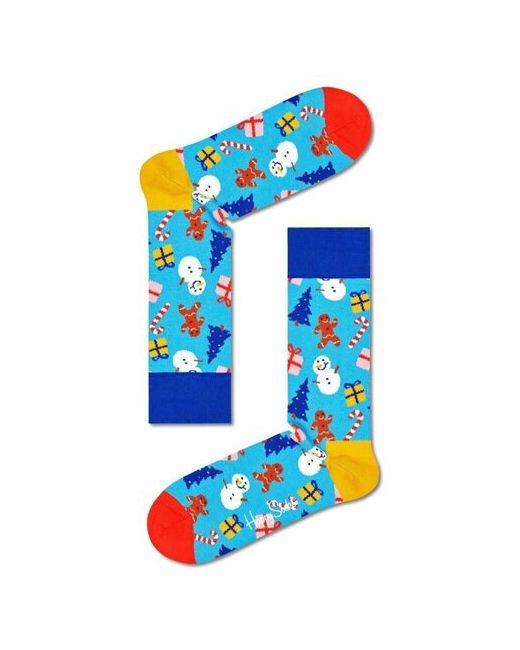 Happy Socks Носки унисекс Bring It On Sock в новогоднем стиле 25
