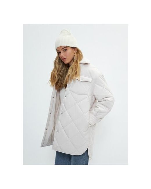 Zarina Стеганая куртка Молочный размер XS RU 42