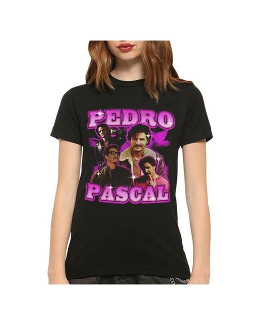 Dream Shirts Футболка с принтом Педро Паскаль Pedro Pascal Черная XS