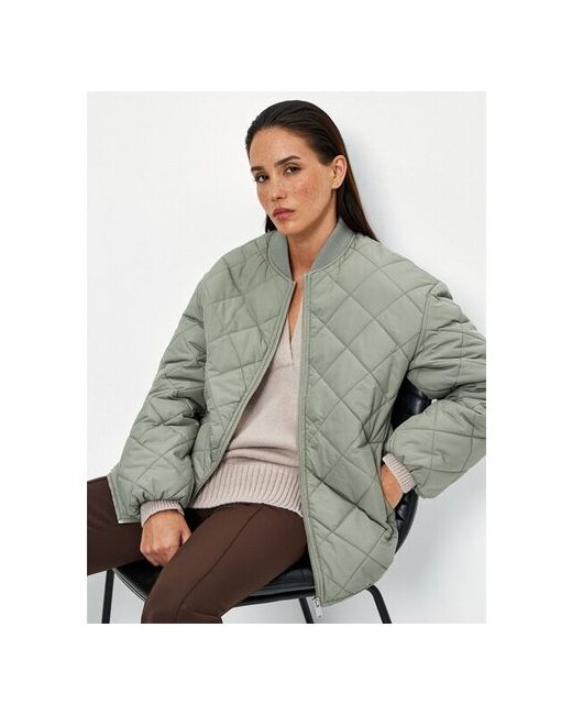 Zarina Короткая куртка Хаки/оливковый размер XL RU 50