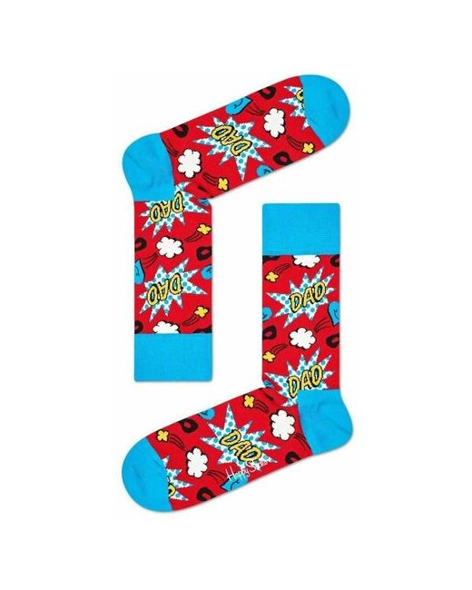 Happy Socks носки Super Dad для лучшего папы с синим 25