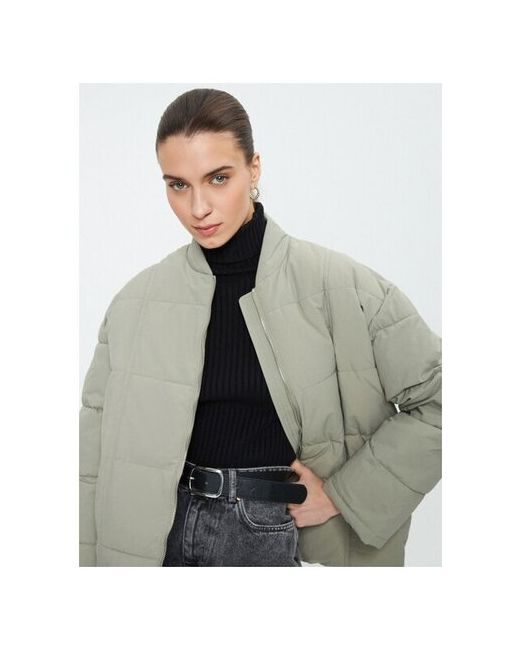 Zarina Короткая куртка Хаки/оливковый размер L RU 48
