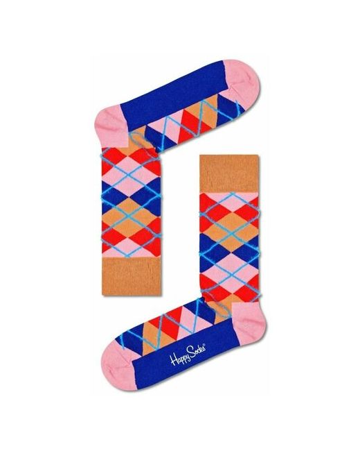 Happy Socks носки унисекс Argyle Sock с цветными клетками 25