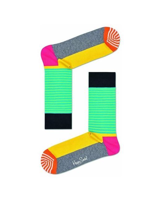 Happy Socks Носки унисекс Half Stripe Sock с полосками мультиколор 29