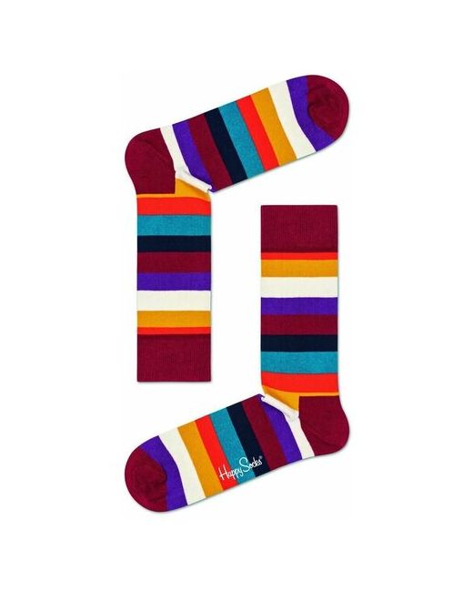 Happy Socks Носки унисекс Stripe Sock в цветную полоску мультиколор 25