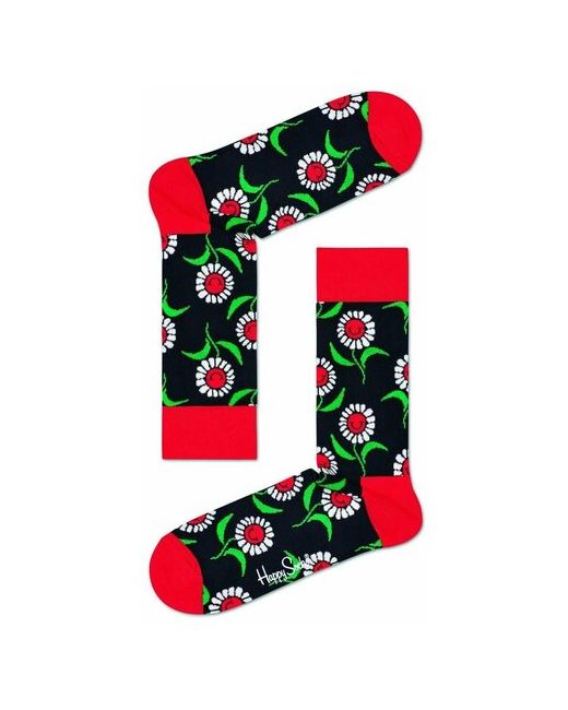Happy Socks Носки унисекс Sunflower Sock с веселыми подсолнухами темно 25