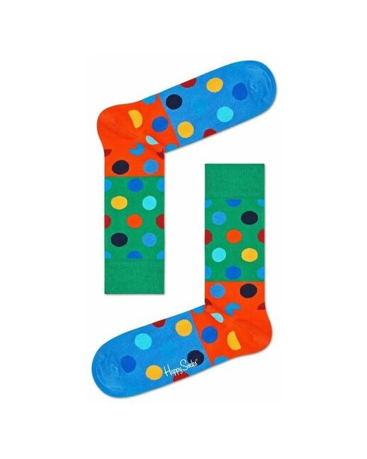Happy Socks Цветные носки унисекс Big Dot Block Sock в горох мультиколор 29