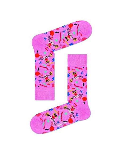 Happy Socks Носки унисекс Pink Panther Sock с мордочками пантеры 25
