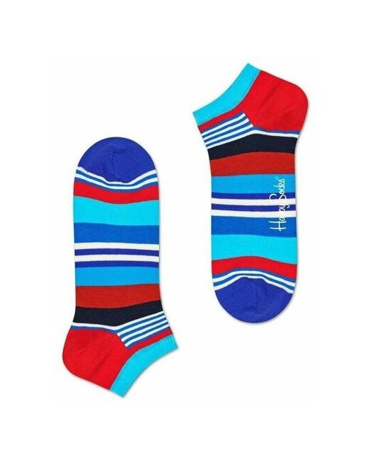 Happy Socks Низкие носочки в полоску Multi Stripe Low Sock мультиколор 29