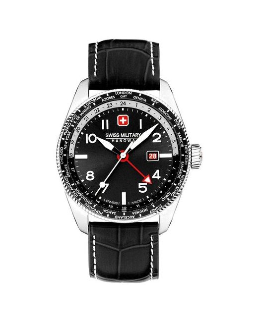 Swiss Military Hanowa Часы швейцарские наручные кварцевые на ремне SMWGB0000504