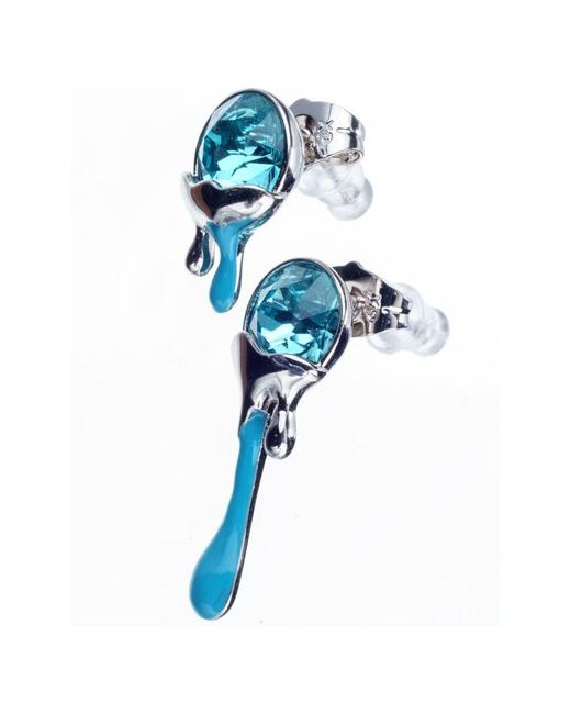 Xuping Jewelry Серьги капли необычные бижутерия под серебро Ксюпинг Advanced Crystal