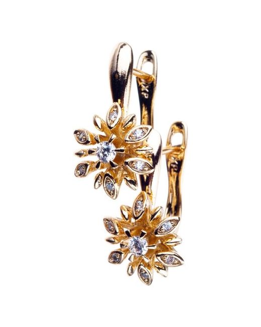 Xuping Jewelry Бижутерия серьги цветочек с фианитами Ксюпинг x120232-54