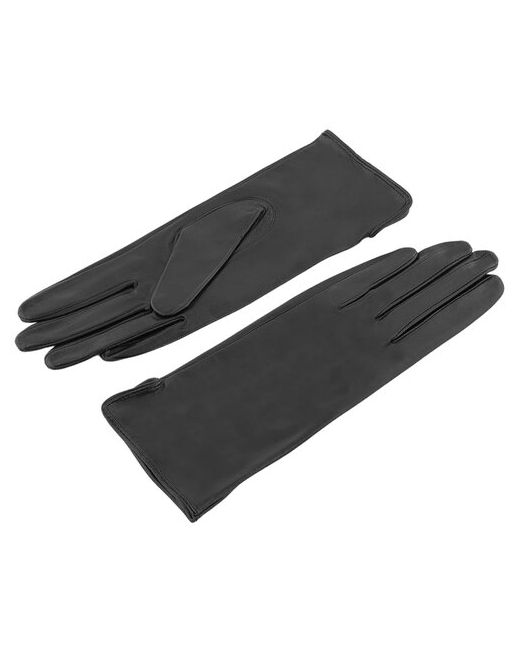 Gsg перчатки из гладкой лайковой кожи черного цвета без подкладки арт.3664 р.80