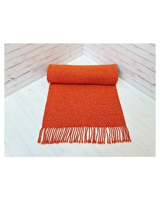 Buadore шарф. Рыжий шарф из натуральной шерсти.