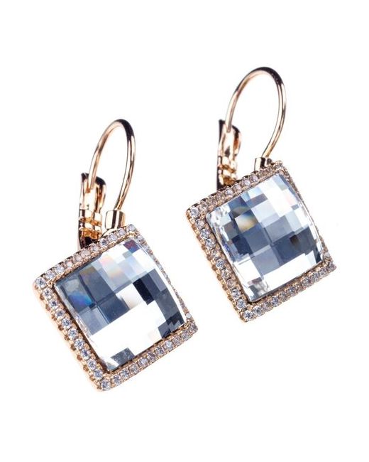 Xuping Jewelry Серьги длинные золотой бижутерия Advanced Crystal Ксюпинг