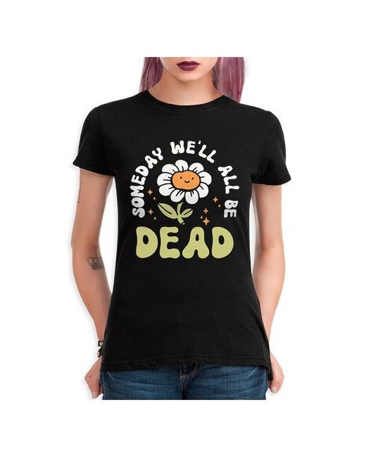 Dream Shirts Футболка с принтом Однажды мы все будем мертвы Dead Inside Черная XL