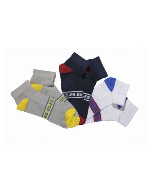 Es Collection Носки 3 Pack Ankle Socks Navy/White/Grey Мультиколор Размер L