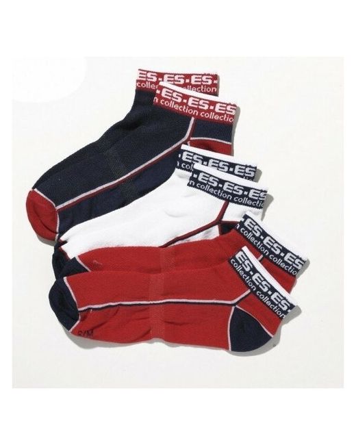 Es Collection Носки 3 Pack Ankle Socks Red/White/Navy Мультиколор Размер L