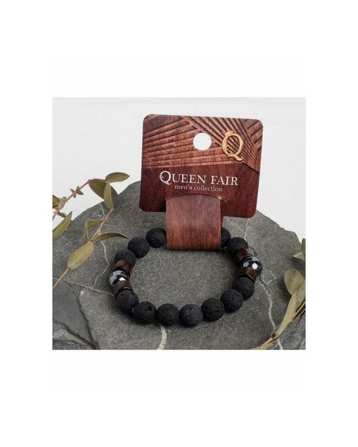 Queen fair-TM Браслет унисекс Хит Лета 2022 Бастион лава с деревом чёрно шар 10 d 6 см