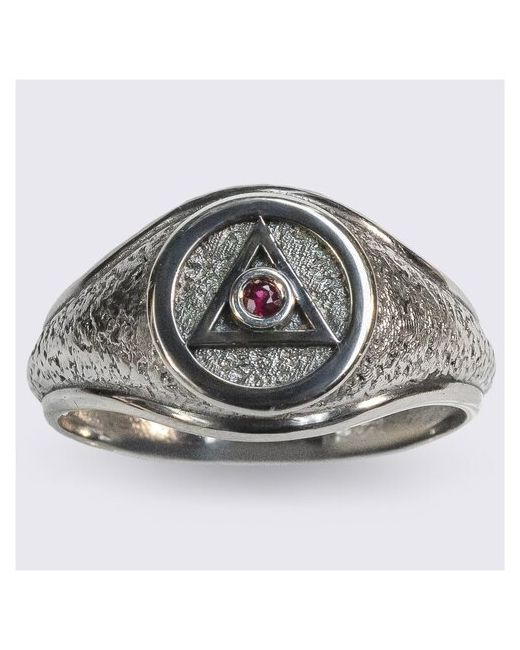 8jewel серебряное кольцо с рубином Архитектор
