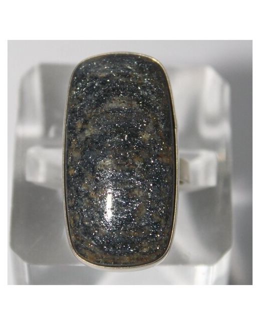 True Stones Кольцо с камнем чёрный Авантюрин