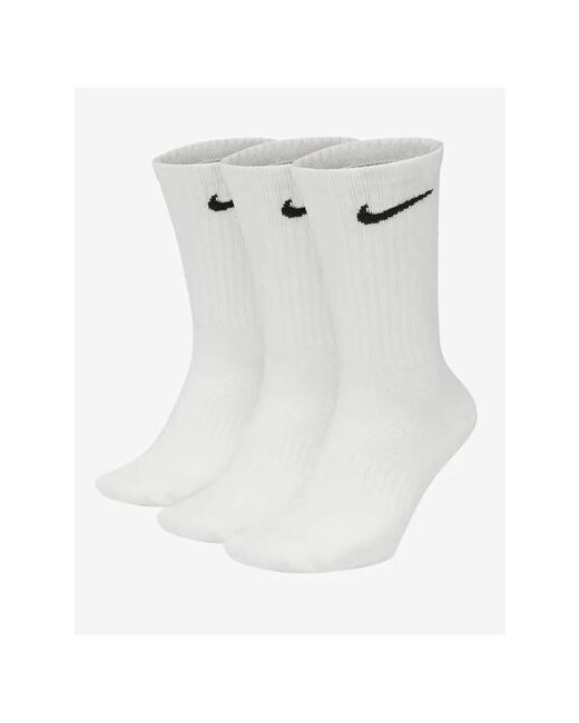 Nike Комплект носков унисекс sx7676-100 белых 38-42 Размер