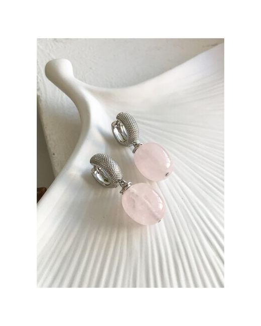 ELENA MINAKOVA Jewelry Design Серьги с розовым кварцем