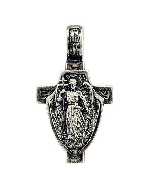 Ювелирная мастерская Малахит Православный крест из серебра Ангел Хранитель Serebromag