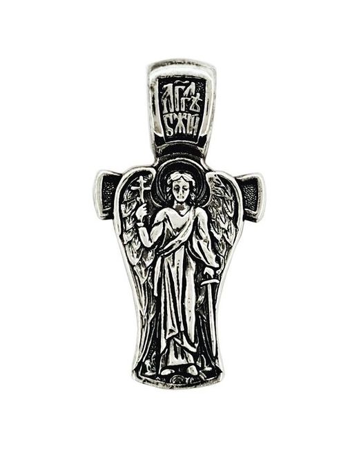 Ювелирная мастерская Малахит Православный крест из серебра Ангел Хранитель Serebromag