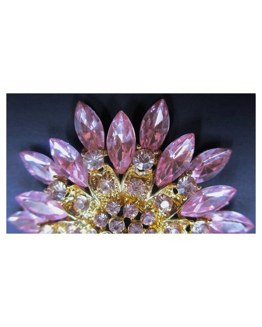 Adenium Jewelry Розовая Хризантема брошь