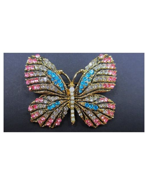 Adenium Jewelry Кварцевая Бабочка брошь