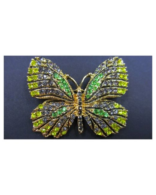Adenium Jewelry Хризолитовая Бабочка брошь