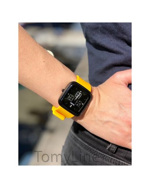 Skmei Стильные кварцевые наручные часы квадратные с силиконовым браслетом водостойкие желтые