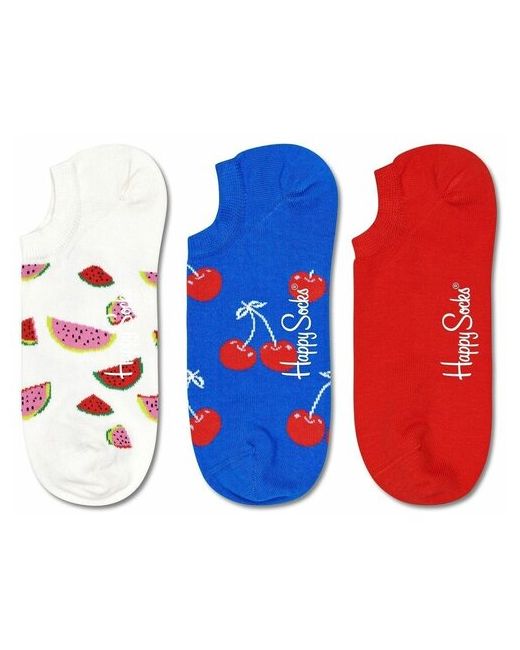 Happy Socks Набор из 3 пар носков-следков 3-Pack Fruit No Show Sock разноцветный 25
