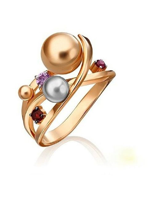 BestGold Золотое кольцо с шариками 01-5477 размер 18