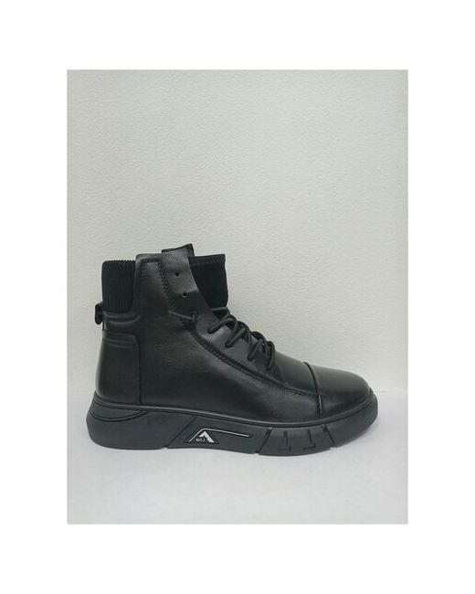 Respect Ботинки черные на шерсти VK22-143925кожа 39 размер