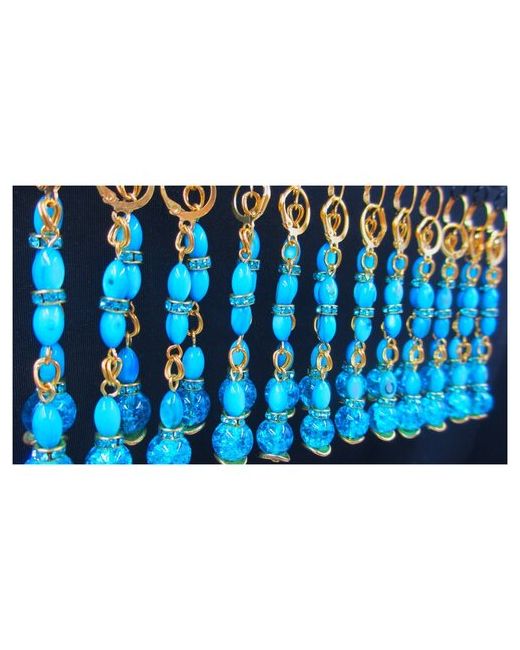Adenium Jewelry Небесно Голубые серьги