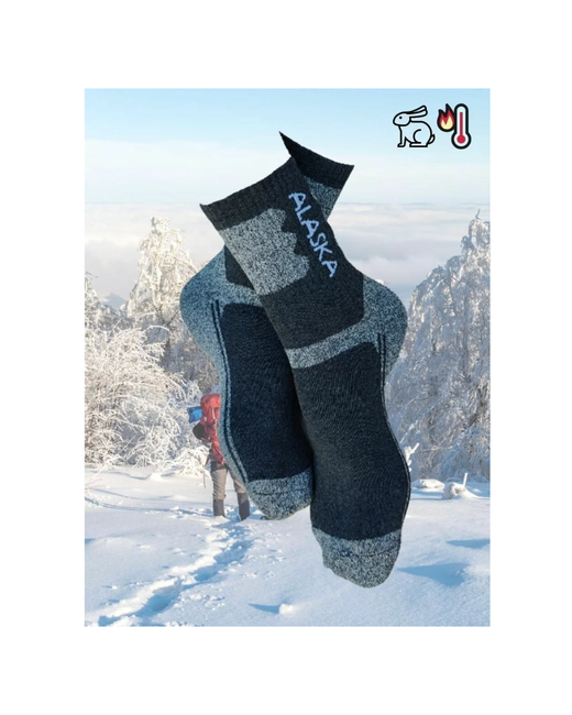 Alaska Термоноски женские Аляска 36-41 размер набор 3 штуки Комплект зимних теплых шерстяных носков спортивные термоноски