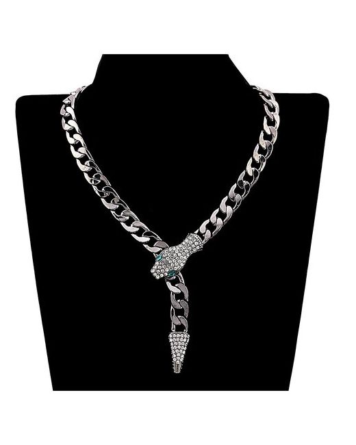 Kiss Buty Ожерелье Змея с крупной цепью серебро 49 см.