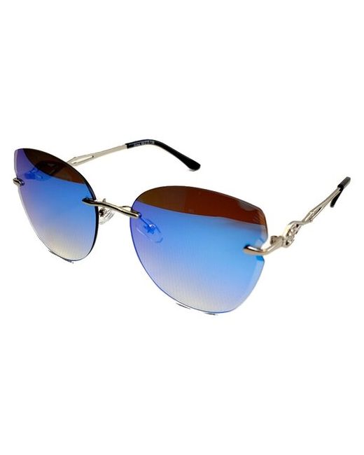 Ecosky Очки солнцезащитные очки с 100 защитой от ультрафиолета металлические со стразами