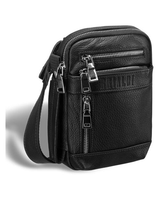 Brialdi Компактная кожаная сумка через плечо West BR13003HT relief black